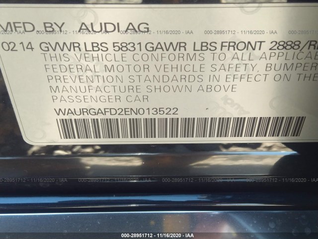 AUDI A8 L 2014