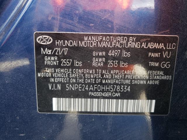 HYUNDAI SONATA SE 2017