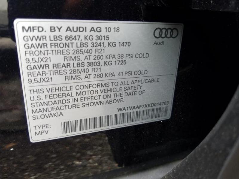 2019 AUDI Q7 PRESTIGE