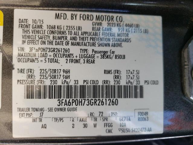 FORD FUSION SE 2016