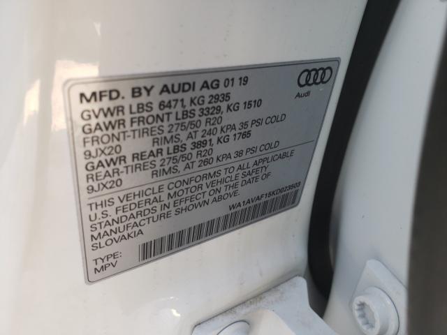 AUDI Q8 PREMIUM 2019