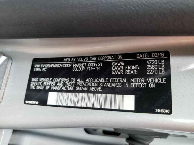 VOLVO S60 PREMIER 2016