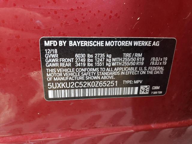 BMW X6 XDRIVE35I 2019