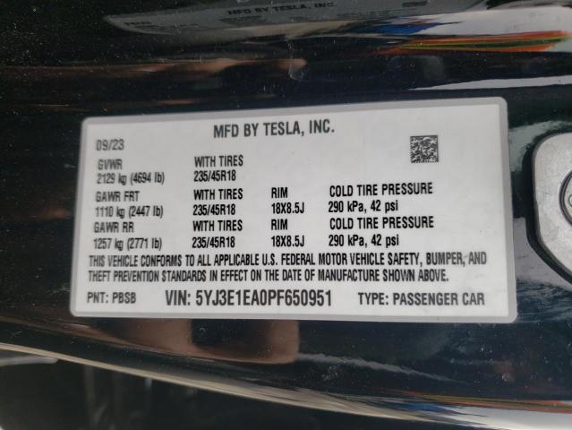 TESLA MODEL 3 2023