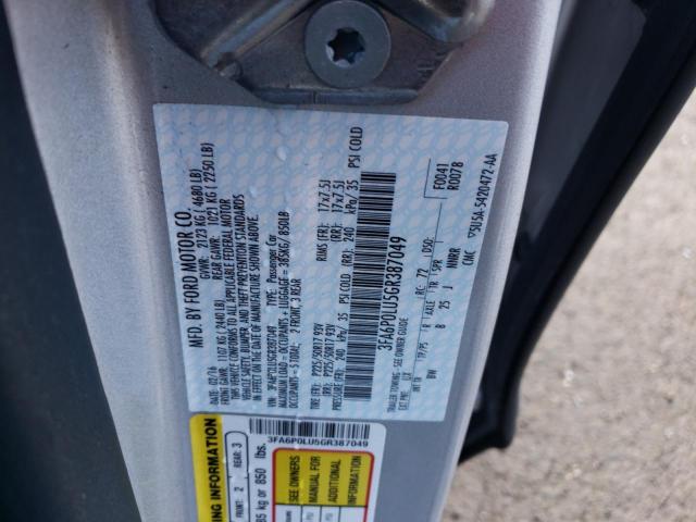 FORD FUSION SE HYBRID 2016