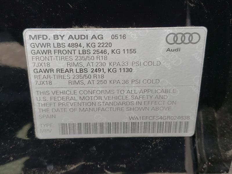 AUDI Q3 PREMIUM PLUS 2016