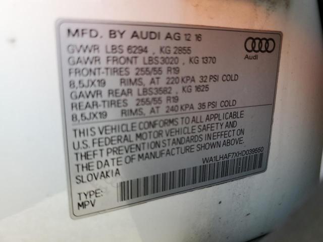 AUDI Q7 PREMIUM PLUS 2017