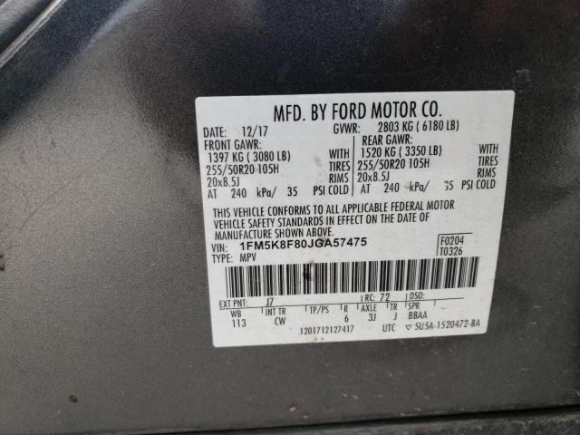 FORD EXPLORER LIMITED 2018