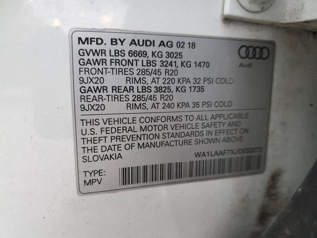 AUDI Q7 PREMIUM PLUS 2018