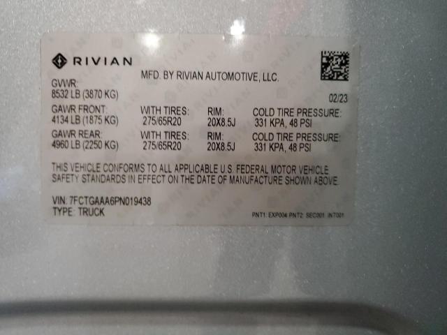 RIVIAN R1T ADVENTURE 2023