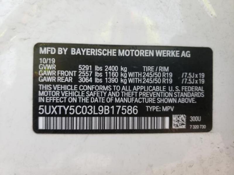 2020 BMW X3 XDRIVE30I