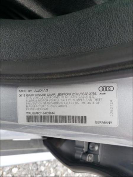 2017 AUDI A6 PREMIUM PLUS