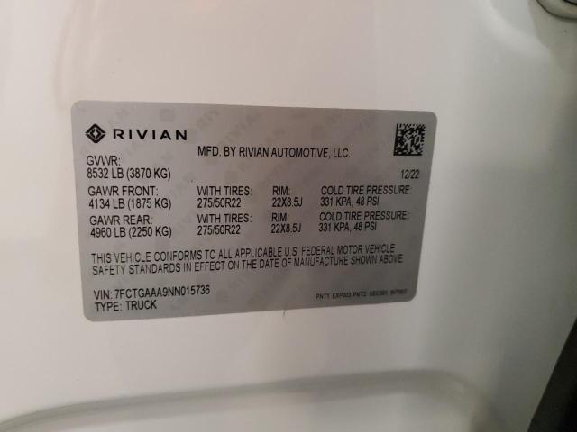 RIVIAN R1T ADVENTURE 2022