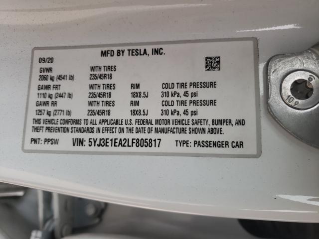 TESLA MODEL 3 2020