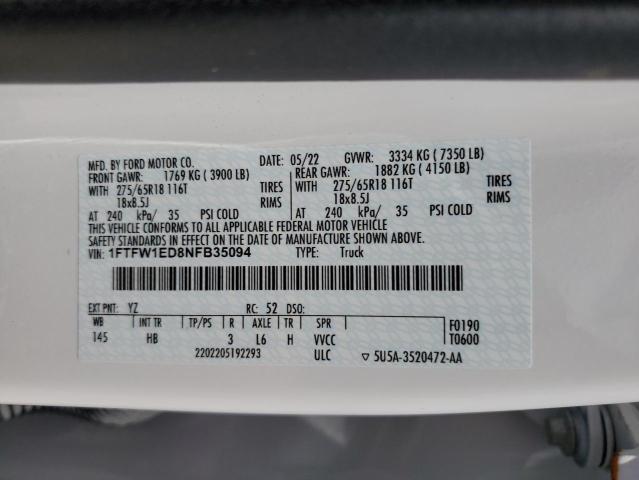 FORD F150 SUPERCREW 2022