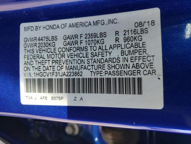 HONDA ACCORD SPORT 2018