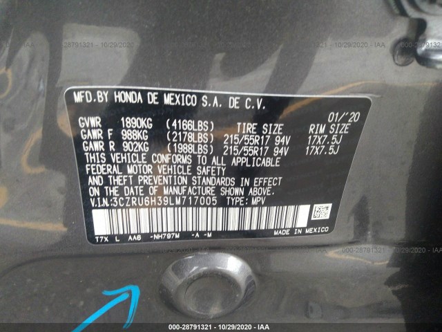 HONDA HR-V LX 2020