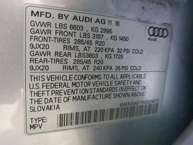 AUDI Q7 PRESTIGE 2017