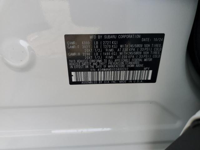 SUBARU ASCENT ONYX TOURING 2024