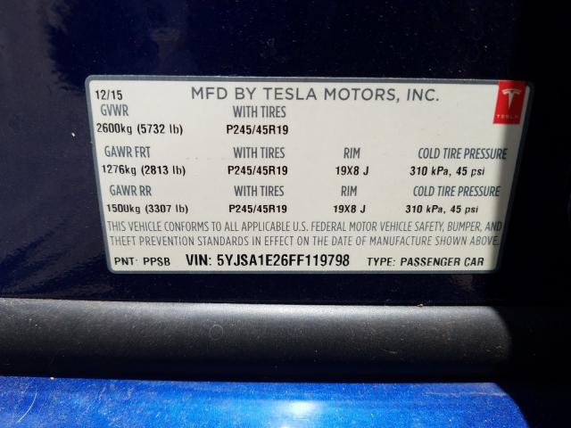 TESLA MODEL S 2015
