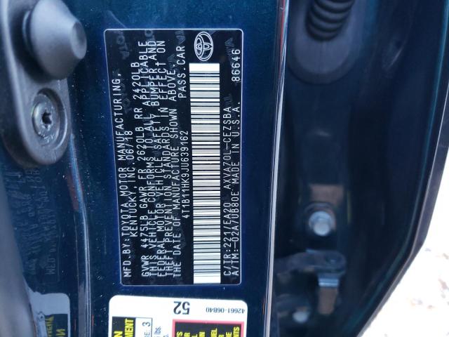 TOYOTA CAMRY L 2018