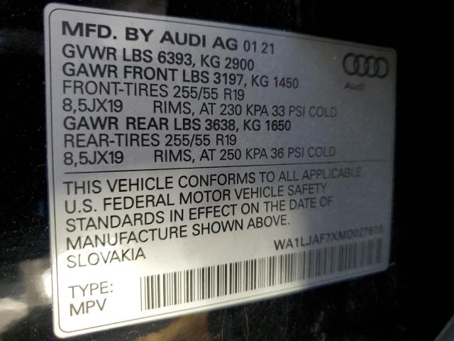 AUDI Q7 PREMIUM PLUS 2021