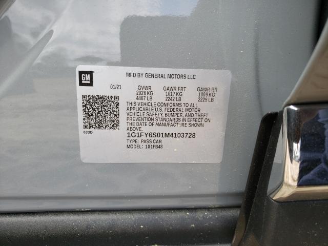 CHEVROLET BOLT EV LT 2021