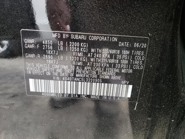 SUBARU OUTBACK LIMITED 2020