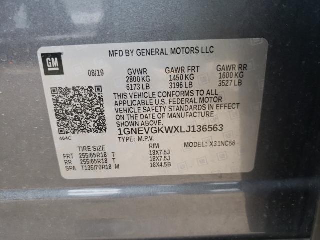 CHEVROLET TRAVERSE LT 2020