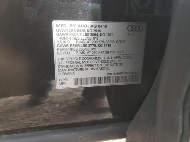 AUDI Q7 PREMIUM PLUS 2019