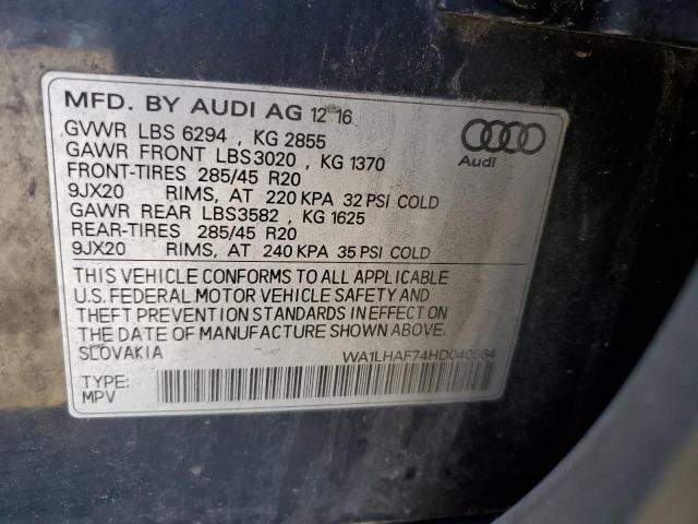 AUDI Q7 PREMIUM PLUS 2017