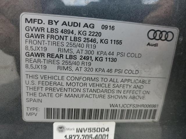 AUDI Q3 PREMIUM PLUS 2017