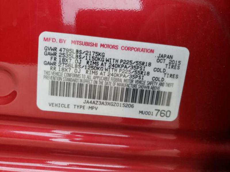 MITSUBISHI OUTLANDER SE 2016