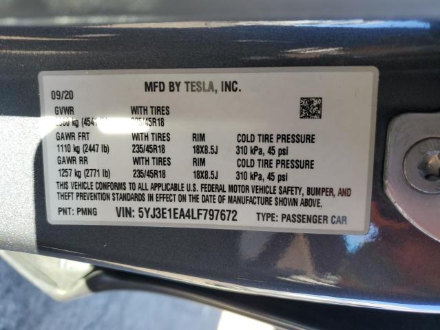 TESLA MODEL 3 2020