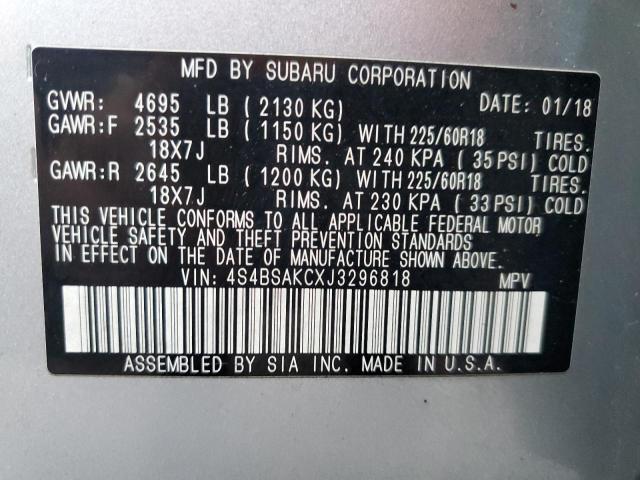 SUBARU OUTBACK 2.5I LIMITED 2018