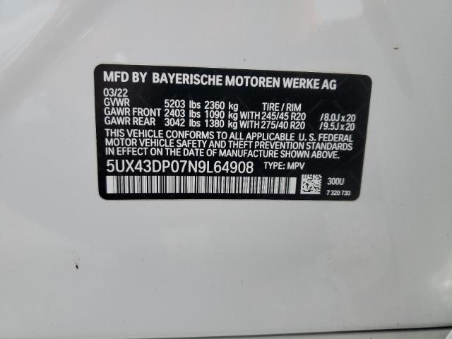 BMW X3 SDRIVE30I 2022