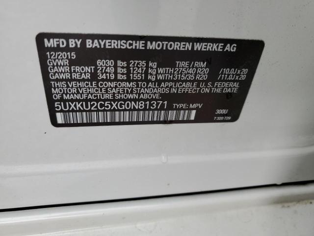 BMW X6 XDRIVE35I 2016