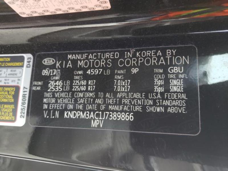 2018 KIA SPORTAGE LX