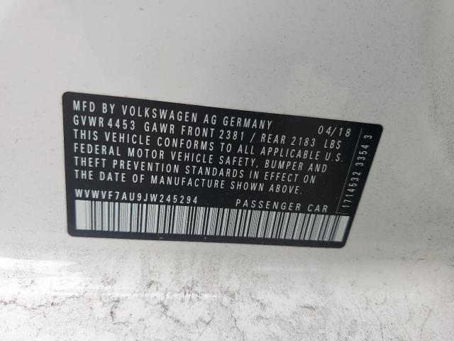 VOLKSWAGEN GOLF R 2018