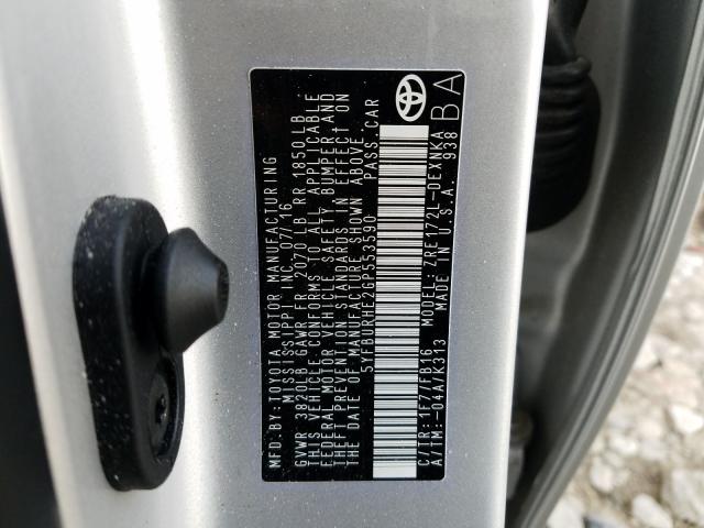 TOYOTA COROLLA L 2016