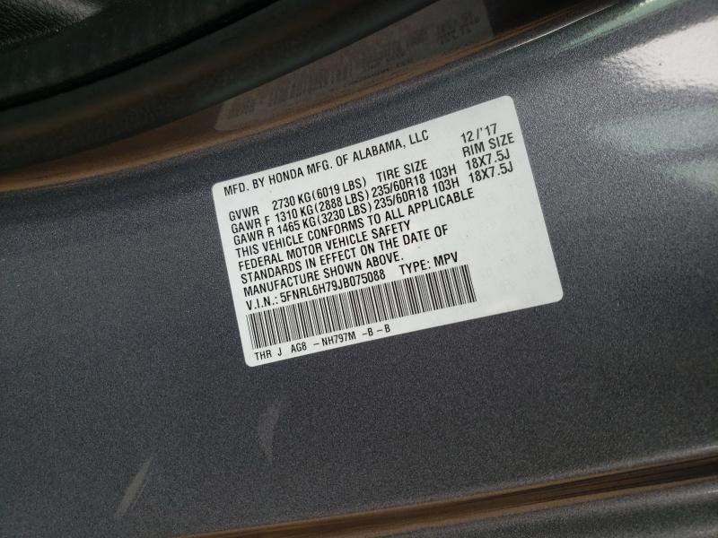 HONDA ODYSSEY EXL 2018