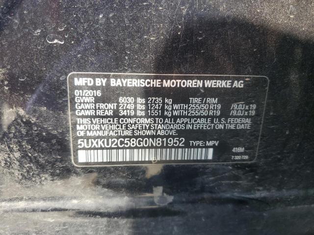 BMW X6 XDRIVE35I 2016