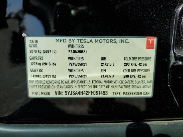 TESLA MODEL S P85D 2015