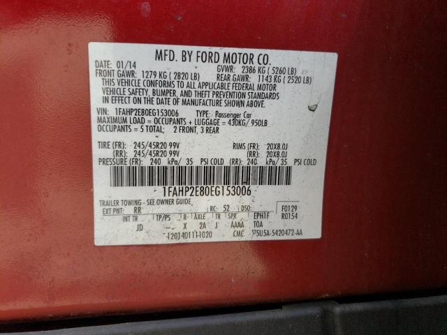 FORD TAURUS SEL 2014