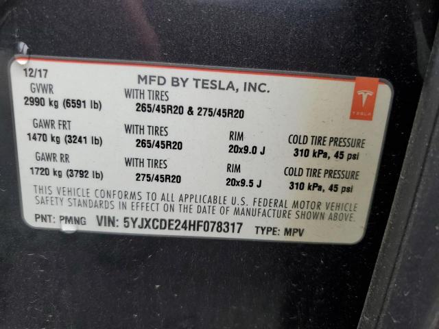 TESLA MODEL X 2017