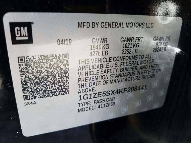 CHEVROLET MALIBU PREMIER 2019