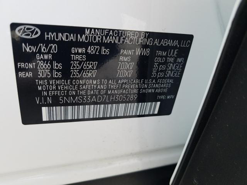 HYUNDAI SANTA FE SEL 2016