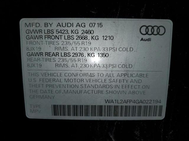 AUDI Q5 PREMIUM PLUS 2016