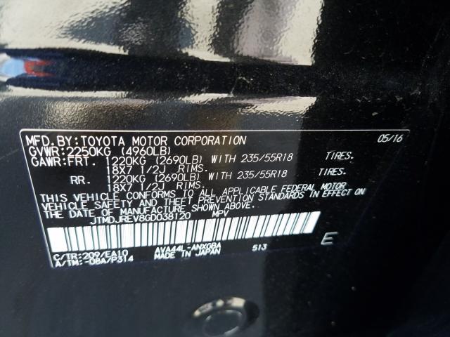 TOYOTA RAV4 HV LIMITED 2016