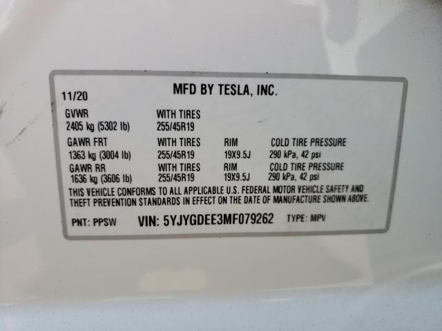 TESLA MODEL Y 2021